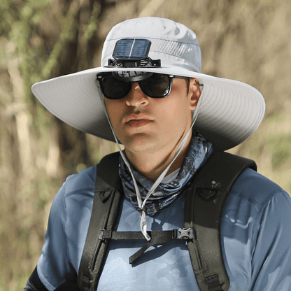 Solar Fan Sun Hat | UPF50+ UV Protection Cooling Hat for Fishing Hiking Outdoor Activities