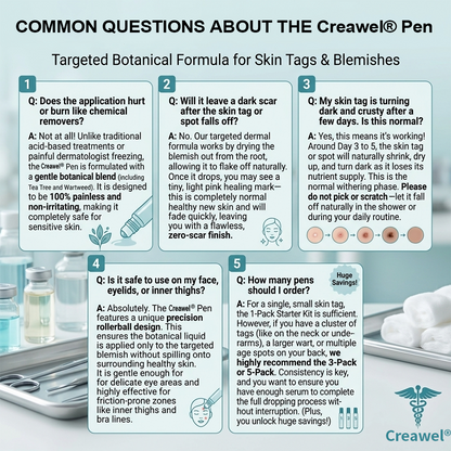 🔥𝐎𝐟𝐟𝐢𝐜𝐢𝐚𝐥 𝐁𝐫𝐚𝐧𝐝 𝐒𝐭𝐨𝐫𝐞 |✅💎Creawel® 7-𝐷𝑎𝑦 𝗧𝐚𝐠 & 𝗦𝗽𝐨𝐭 𝐄𝐫𝒂𝒔𝒆𝒓(Zero Pain, Zero 𝐒𝐜𝐚𝒓𝒔 Rollerball)