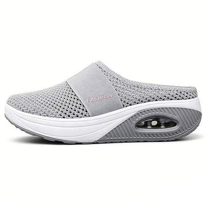 🔥 LAST DAY SALE-80% OFF ✨ BQODQO® Diabetic Air-Cushion Slip-On Walking Shoes, Orthopedic Diabetic Slippers, with Arch-Support for Women