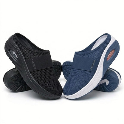 ✨ LAST DAY SALE-80% OFF 🔥 BQODQO® Diabetic Air-Cushion Slip-On Walking Shoes, Orthopedic Diabetic Slippers, with Arch-Support for Women