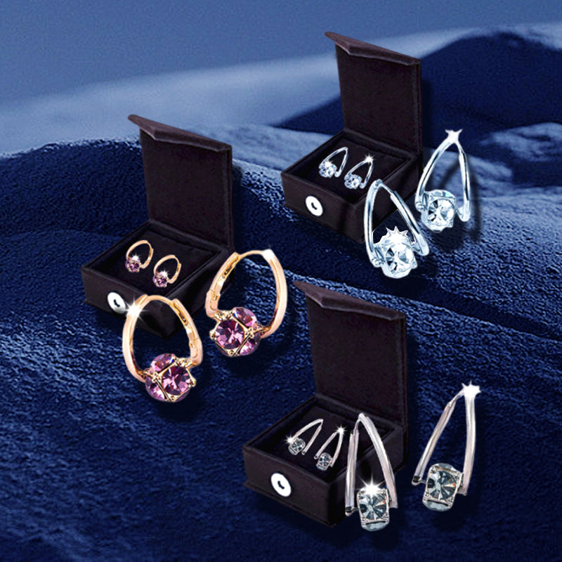 The Liberty Hoop - Elegant Cubic Zirconia Drop Earrings for Women, Lightweight Fashion Mini Hoops, Sparkling Jewelry Gift for Wedding, Party & Daily Wear