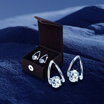 The Liberty Hoop - Elegant Cubic Zirconia Drop Earrings for Women, Lightweight Fashion Mini Hoops, Sparkling Jewelry Gift for Wedding, Party & Daily Wear