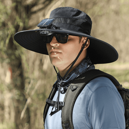 Solar Fan Sun Hat | UPF50+ UV Protection Cooling Hat for Fishing Hiking Outdoor Activities