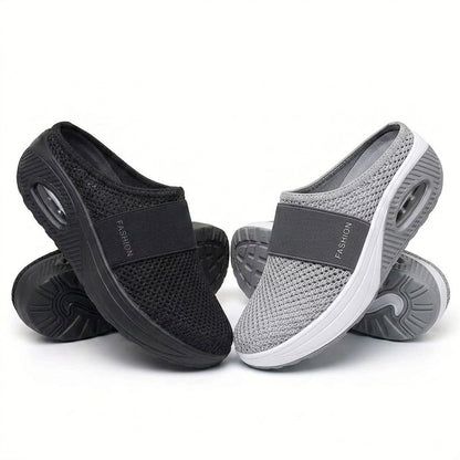 ✨ LAST DAY SALE-80% OFF 🔥 BQODQO® Diabetic Air-Cushion Slip-On Walking Shoes, Orthopedic Diabetic Slippers, with Arch-Support for Women