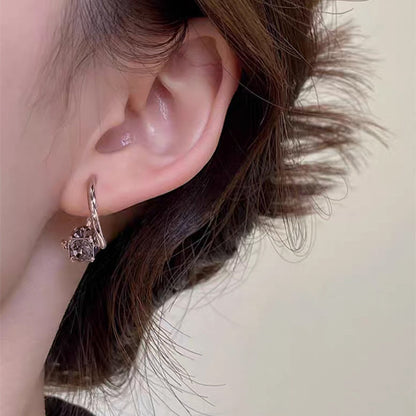 The Liberty Hoop - Elegant Cubic Zirconia Drop Earrings for Women, Lightweight Fashion Mini Hoops, Sparkling Jewelry Gift for Wedding, Party & Daily Wear