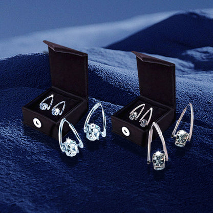 The Liberty Hoop - Elegant Cubic Zirconia Drop Earrings for Women, Lightweight Fashion Mini Hoops, Sparkling Jewelry Gift for Wedding, Party & Daily Wear