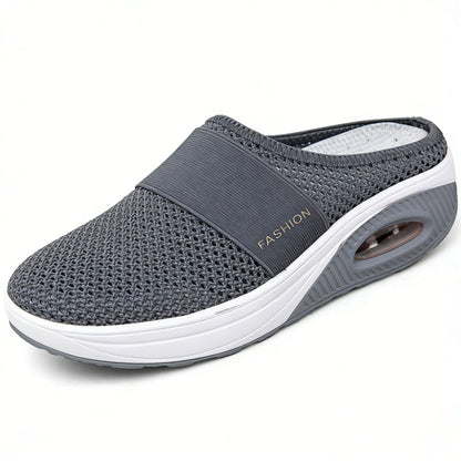 ✨ LAST DAY SALE-80% OFF 🔥 BQODQO® Diabetic Air-Cushion Slip-On Walking Shoes, Orthopedic Diabetic Slippers, with Arch-Support for Women