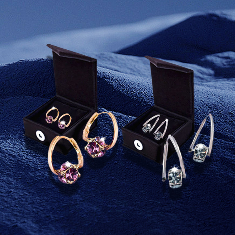 The Liberty Hoop - Elegant Cubic Zirconia Drop Earrings for Women, Lightweight Fashion Mini Hoops, Sparkling Jewelry Gift for Wedding, Party & Daily Wear