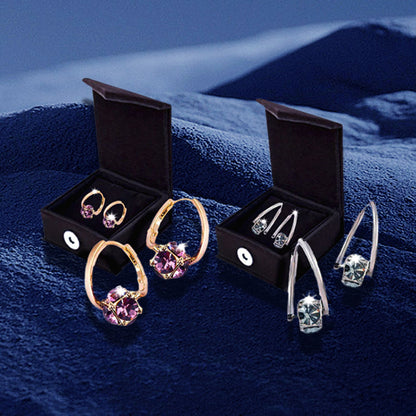 The Liberty Hoop - Elegant Cubic Zirconia Drop Earrings for Women, Lightweight Fashion Mini Hoops, Sparkling Jewelry Gift for Wedding, Party & Daily Wear