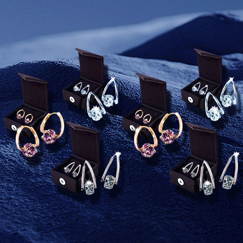 The Liberty Hoop - Elegant Cubic Zirconia Drop Earrings for Women, Lightweight Fashion Mini Hoops, Sparkling Jewelry Gift for Wedding, Party & Daily Wear